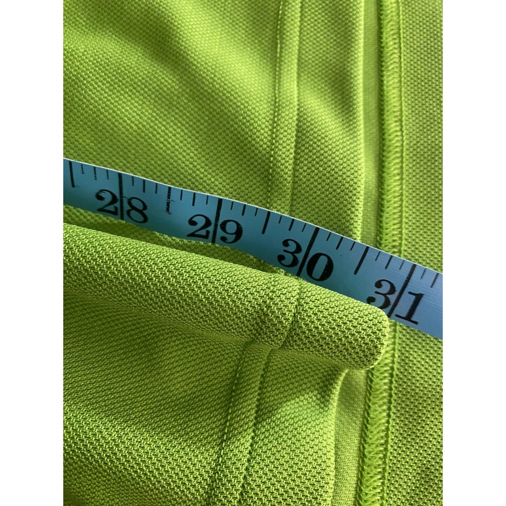 Under Armour Polo Shirt Men XXL Lime Green HeatGear Fitted Athletic Top - Picture 9 of 10